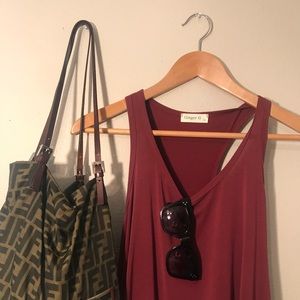 Maroon tank top